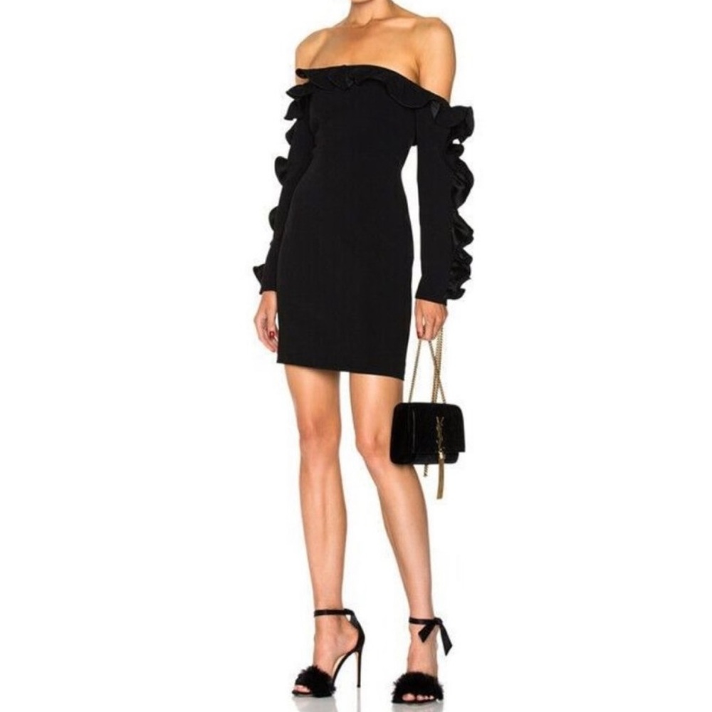 Black Mini Cocktail Dress - Cinq Á Sept